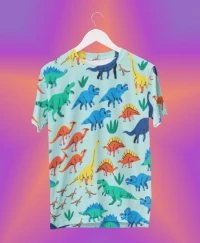 Dinos Printed Cotton T shirt🦖