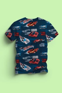 Cars Printed Cotton T-shirt🏎️