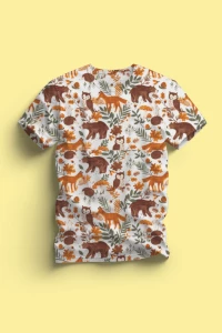 Jungle Printed Cotton T-shirt🐨