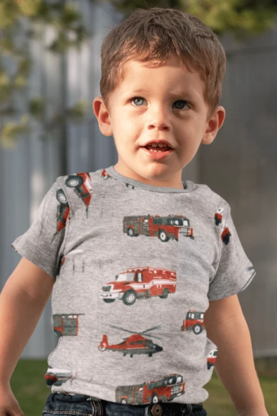 Trucks Printed Cotton Set