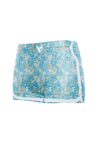 Blue Printed Cotton Shorts🩵