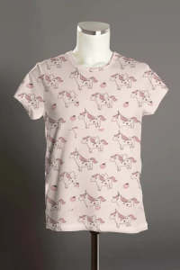 Pink Unicorn Printed Cotton Top🦄