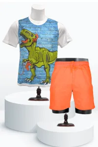 T-Rex Printed Cotton Set 🦕