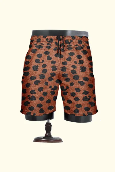 Animal Printed Cotton Shorts