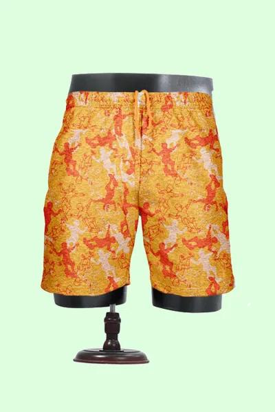 Skater Printed Cotton Shorts