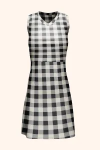 Checkered Printed Cotton Dress 🏁