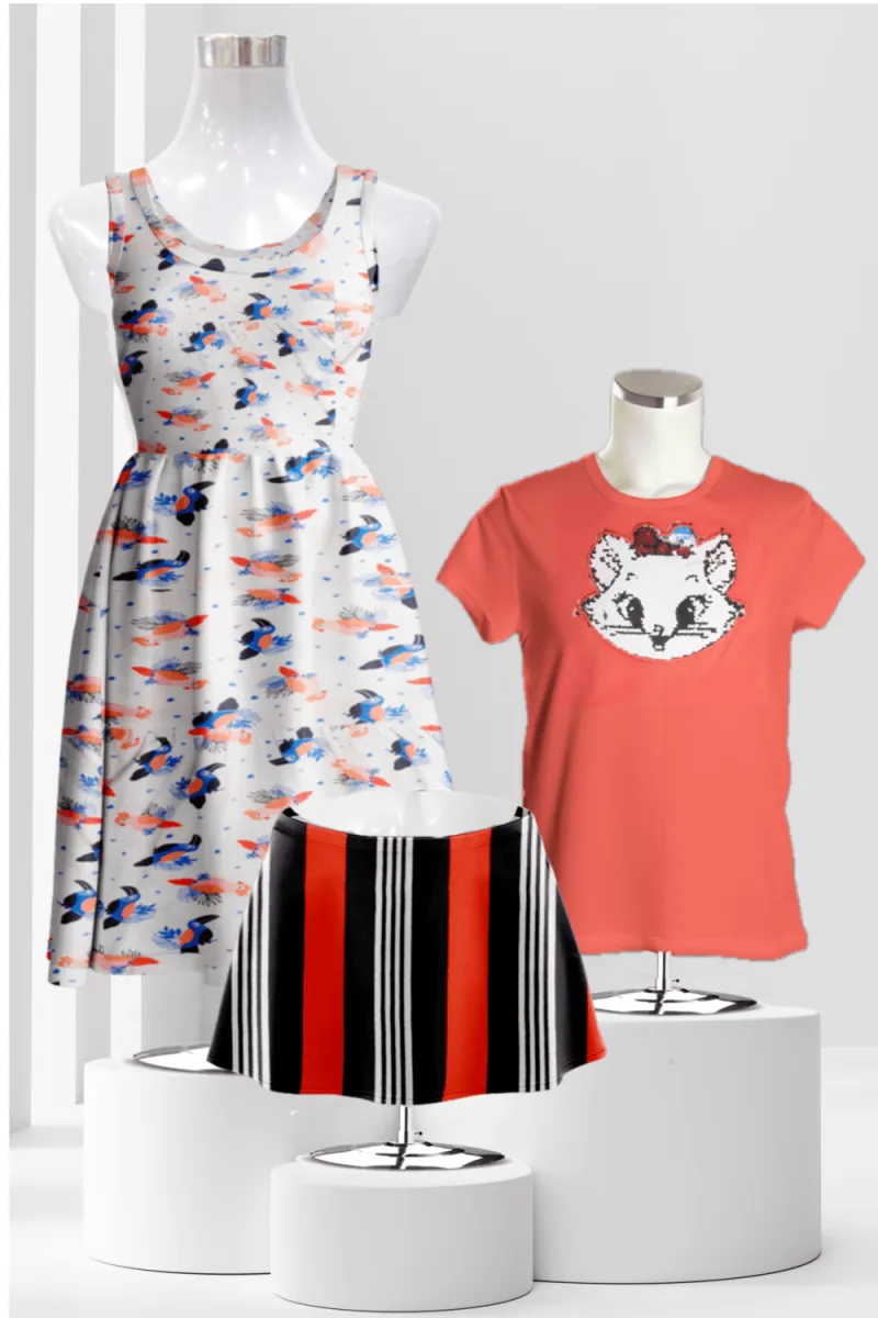 Playful Girl Clothing Combo