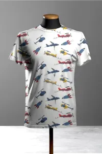 Fly Up Printed Cotton T-shirt✈️