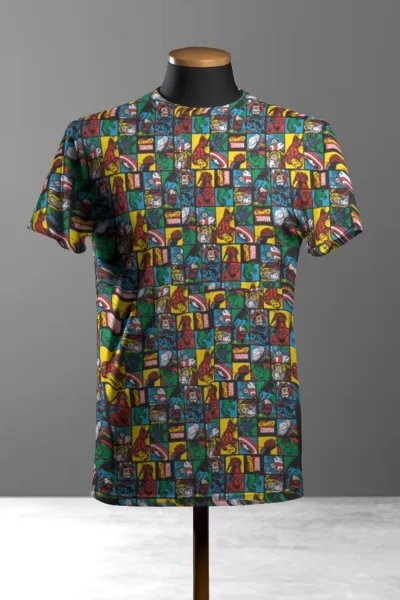 Comic Printed Cotton T-shirt