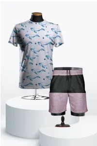 Fish Printed Cotton Set 🐳