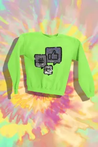 Girls Fluorescent Green Sweatshirt