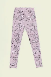 Pink Floral Warm Leggings